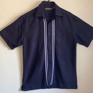 Lovely Black Cubavera tropical shirt